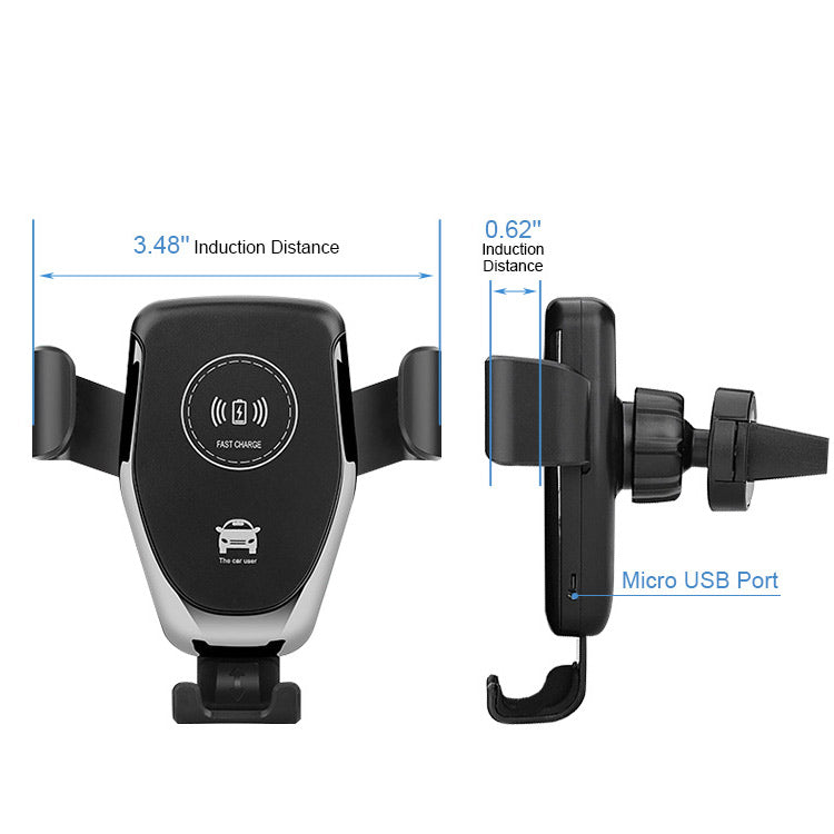 10W Wireless Quick Charger Car Holder – Smart Automatic Phone Mount for Safe & Hands-Free Driving