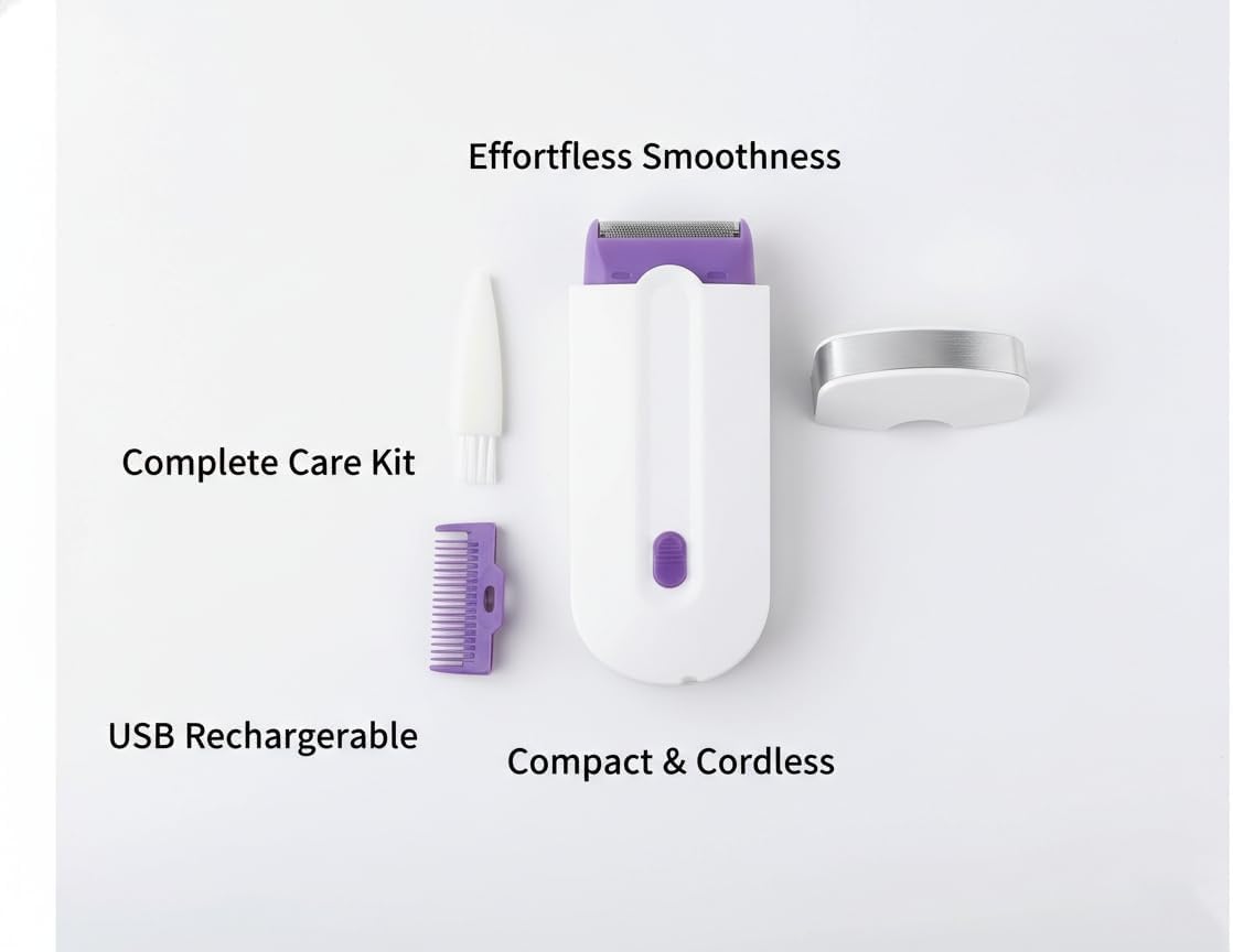 Women Laser Rechargeable Epilator Remover Smooth Touch Hair Removal Instant Pain Free Razor Sensor- Light Technology Hair Remove