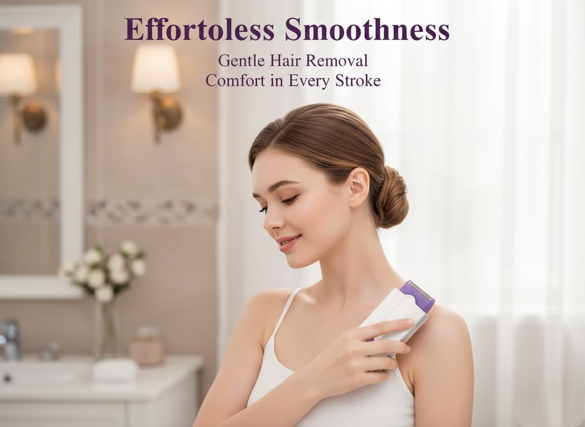 Women Laser Rechargeable Epilator Remover Smooth Touch Hair Removal Instant Pain Free Razor Sensor- Light Technology Hair Remove