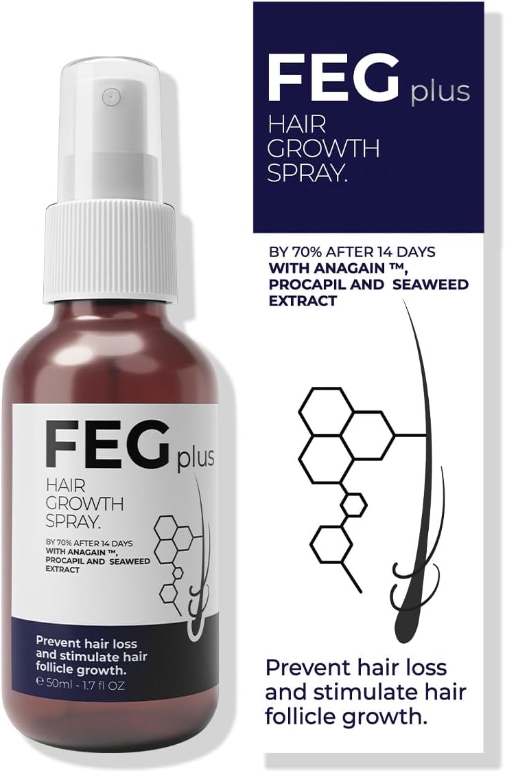🌿 FEG Plus Hair Growth Spray – Scalp Nourishing & Hair Strengthening Formula