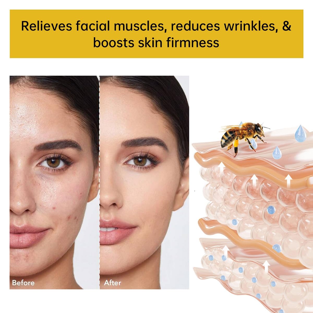 🐝 HOUKEA Bee Venom Skin Care Cream – Rejuvenating Anti-Aging Facial Moisturizer