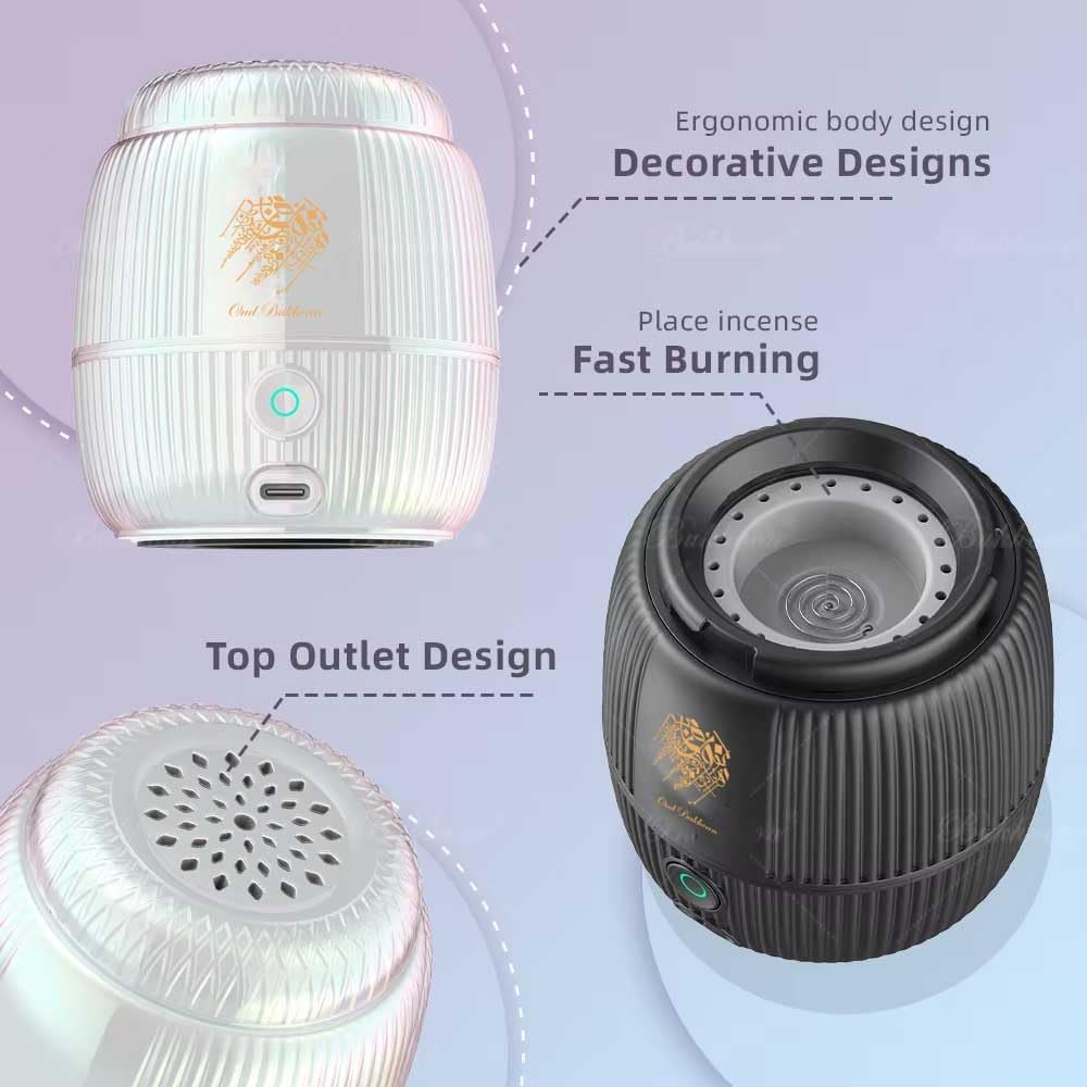 Portable Electric Incense Burner – Smart & Cordless Fragrance Burner