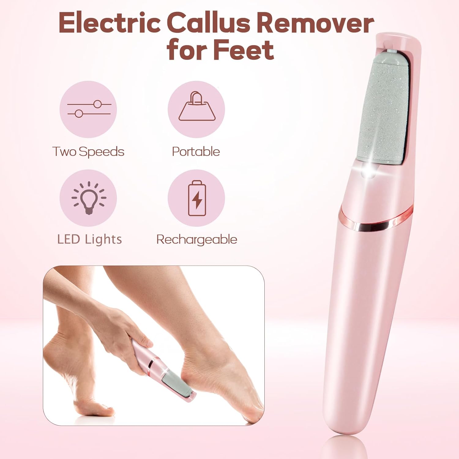 Rechargeable Electric Foot Callus Remover