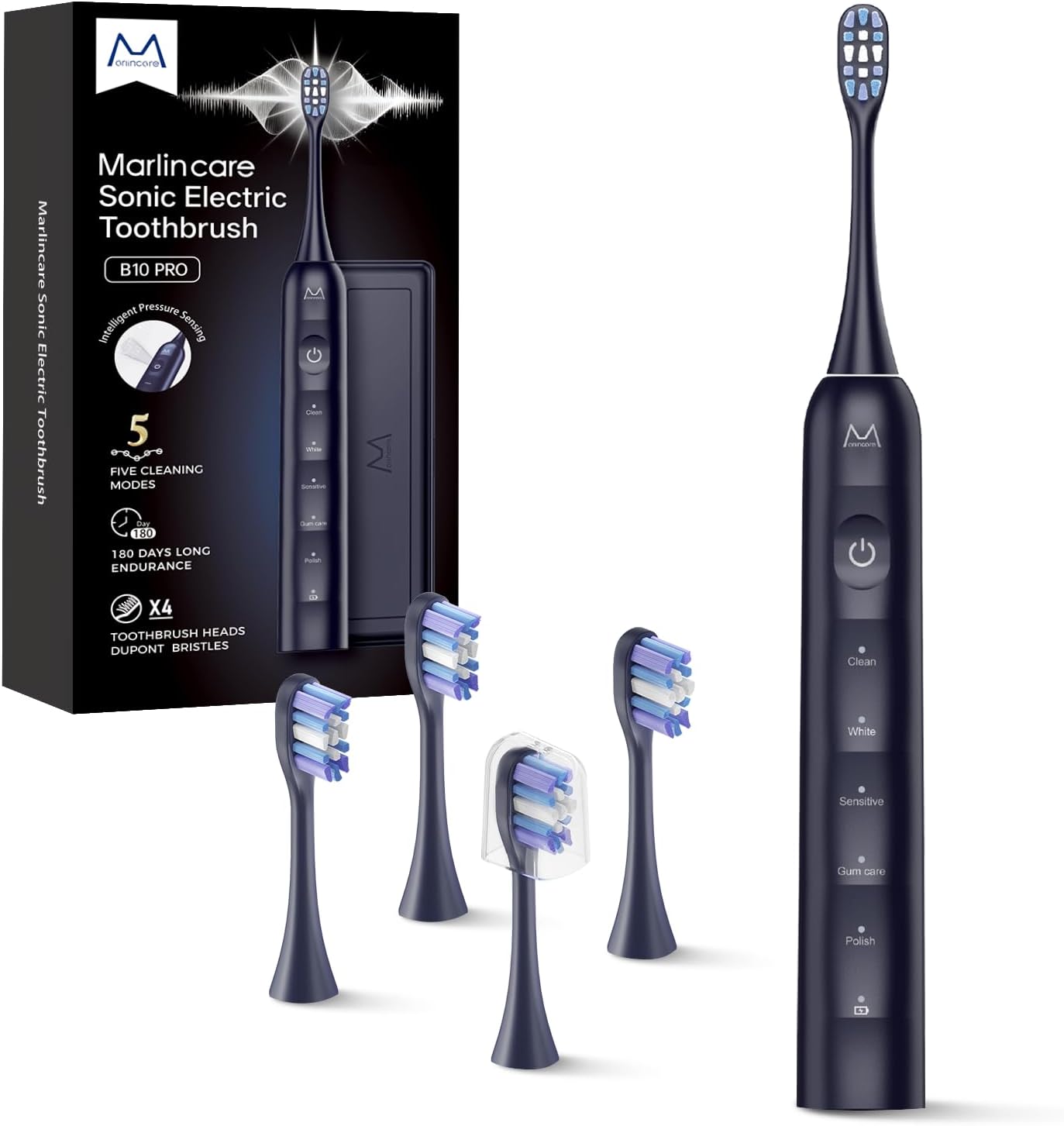 🦷 HU Smart HSM-1044 Electric Toothbrush – Rechargeable Multi-Mode Sonic Oral Care**