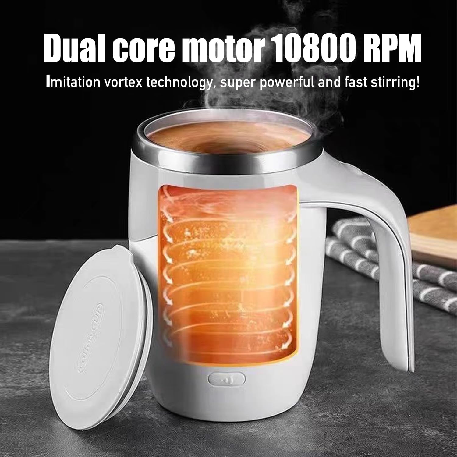 Automatic Self Stirring Coffee Mug  Electric Mixing Cup