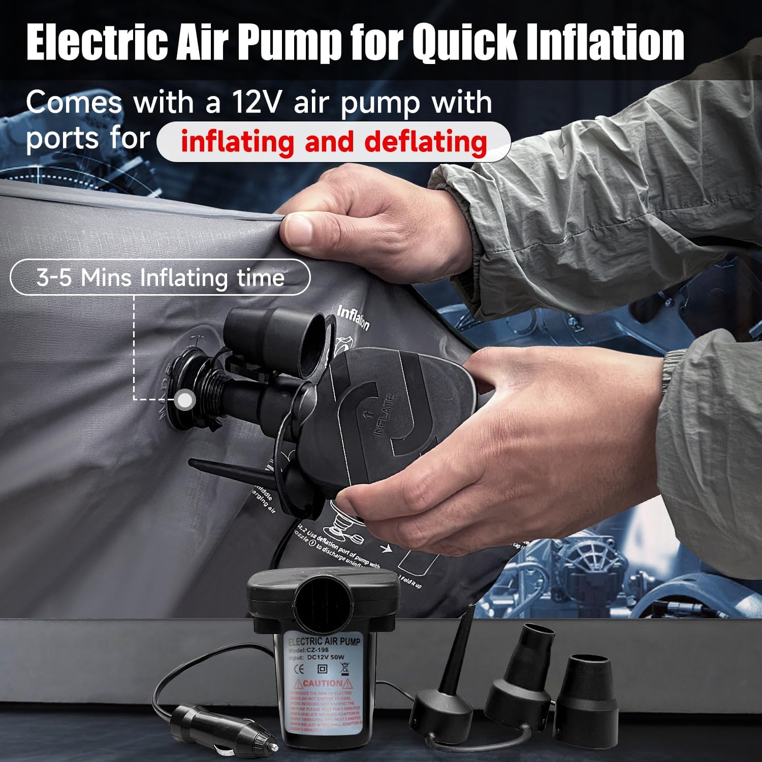 Car Back Seat Air Mattress – Comfortable Inflatable Travel Bed for Road Trips