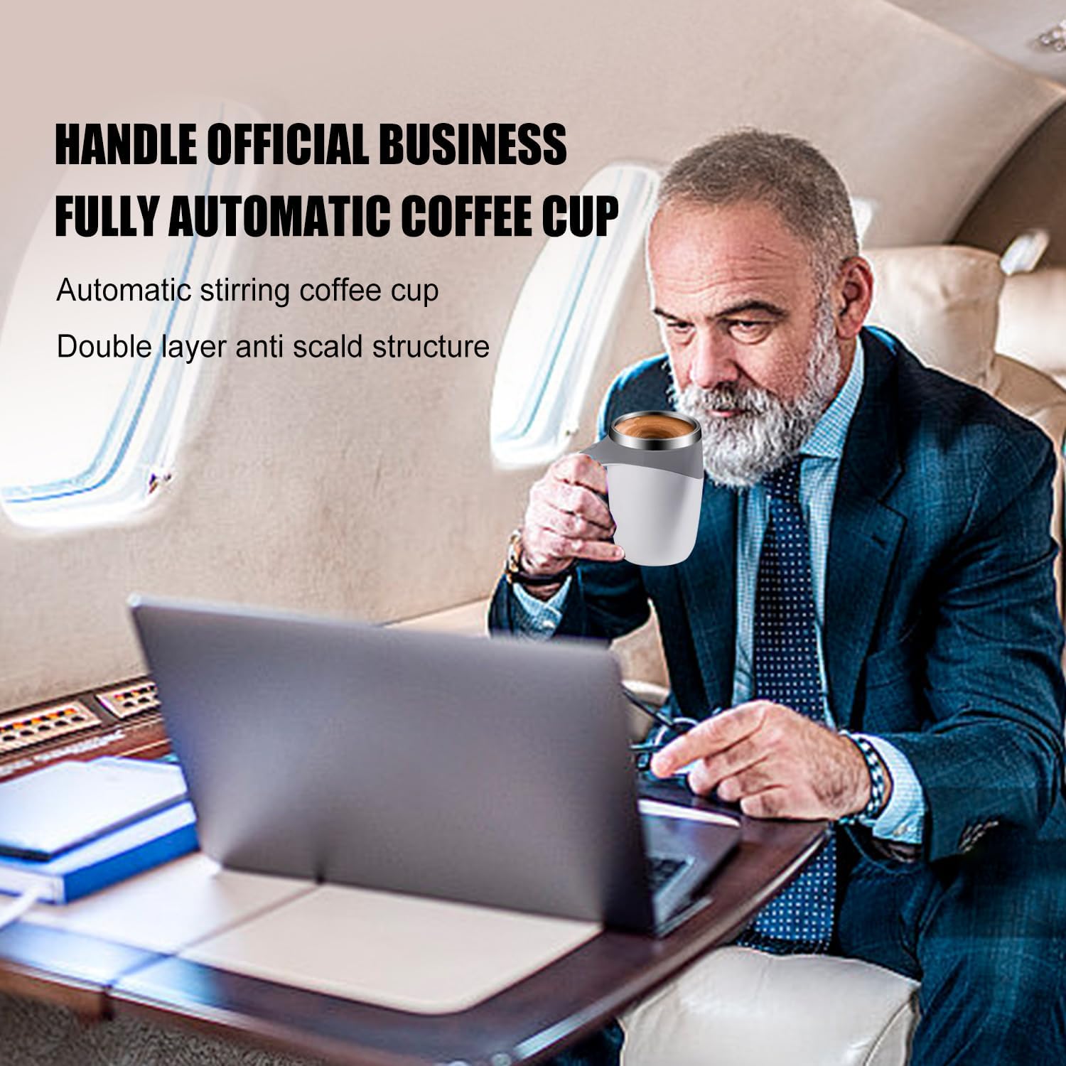 Automatic Self Stirring Coffee Mug  Electric Mixing Cup