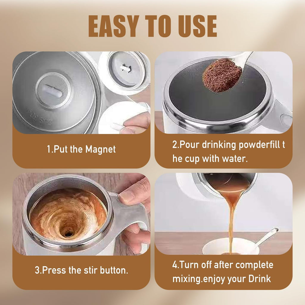 Automatic Self Stirring Coffee Mug  Electric Mixing Cup
