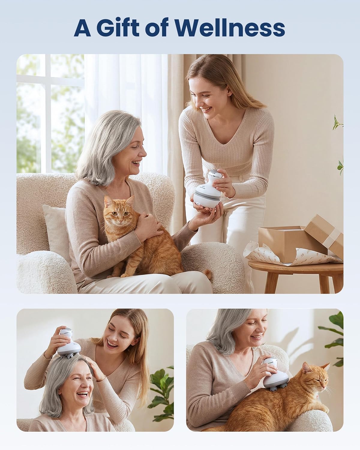 Smart Scalp Massager – Relaxing Head & Scalp Massage Device