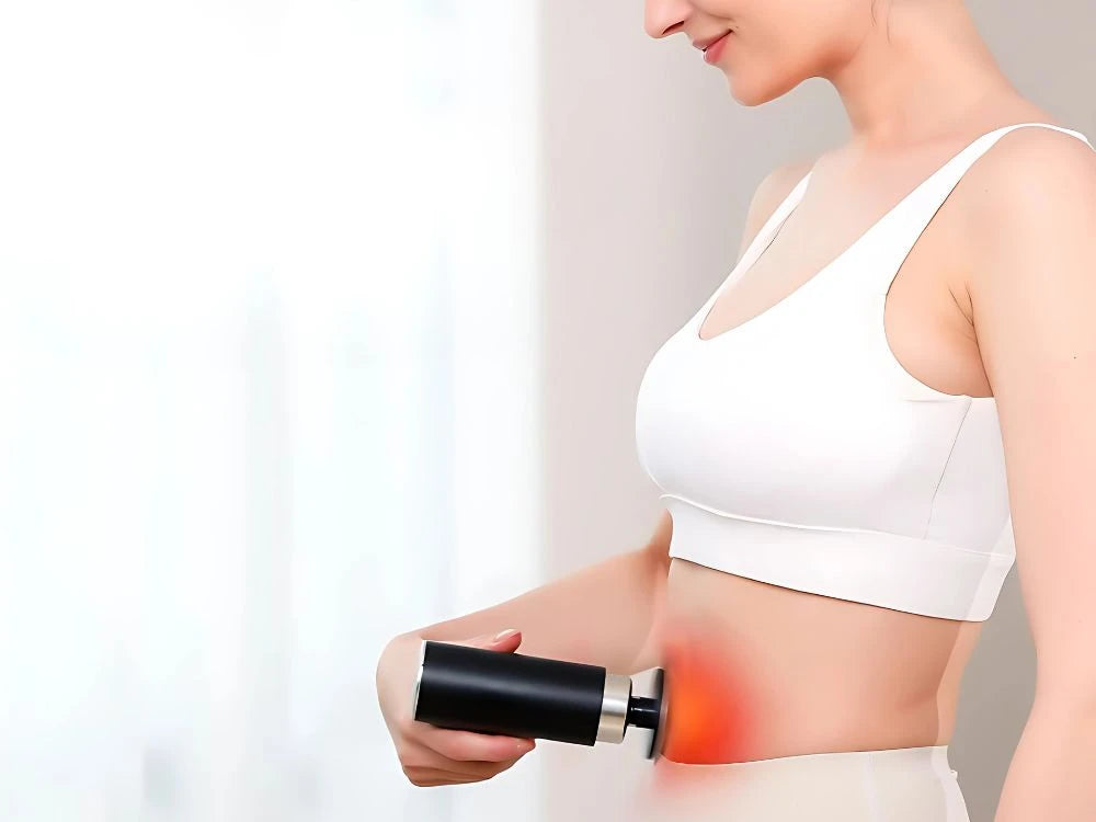 🔥 Muscle Massage Gun FH-820 – 4-Head Deep Percussion Massage
