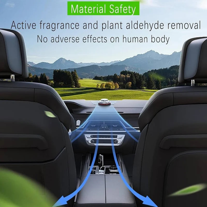 JIN GE Car Solar Vortex Aromatherapy – Solar-Powered Car Air Freshener & Fragrance Diffuser
