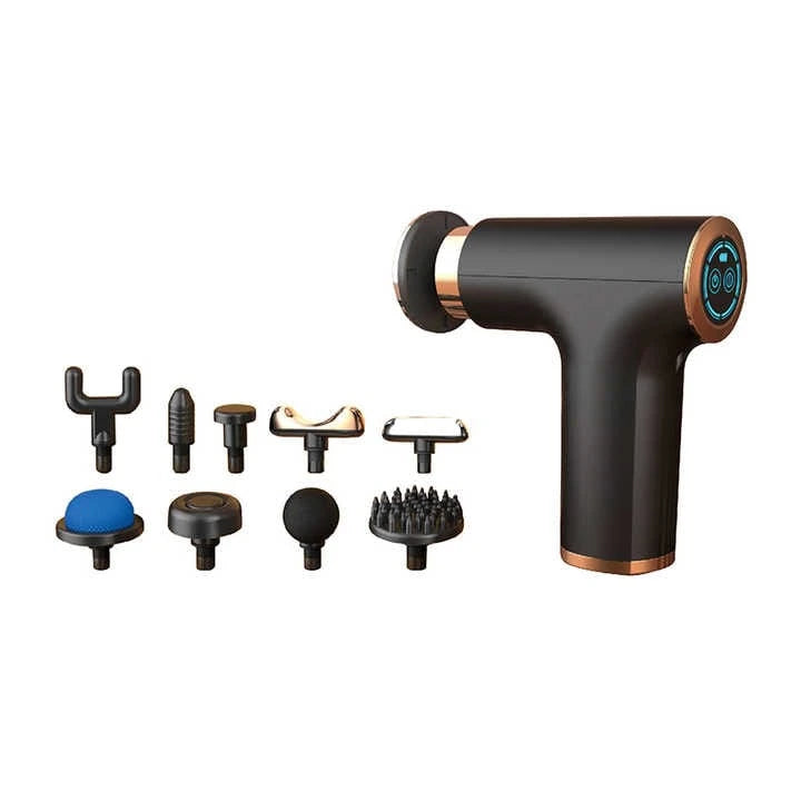 🔥 Muscle Massage Gun FH-820 – 4-Head Deep Percussion Massage