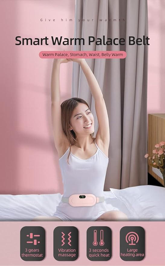 Nexus Gulf Wellness Heating Pad for Period Cramps – Silent & Travel Ready