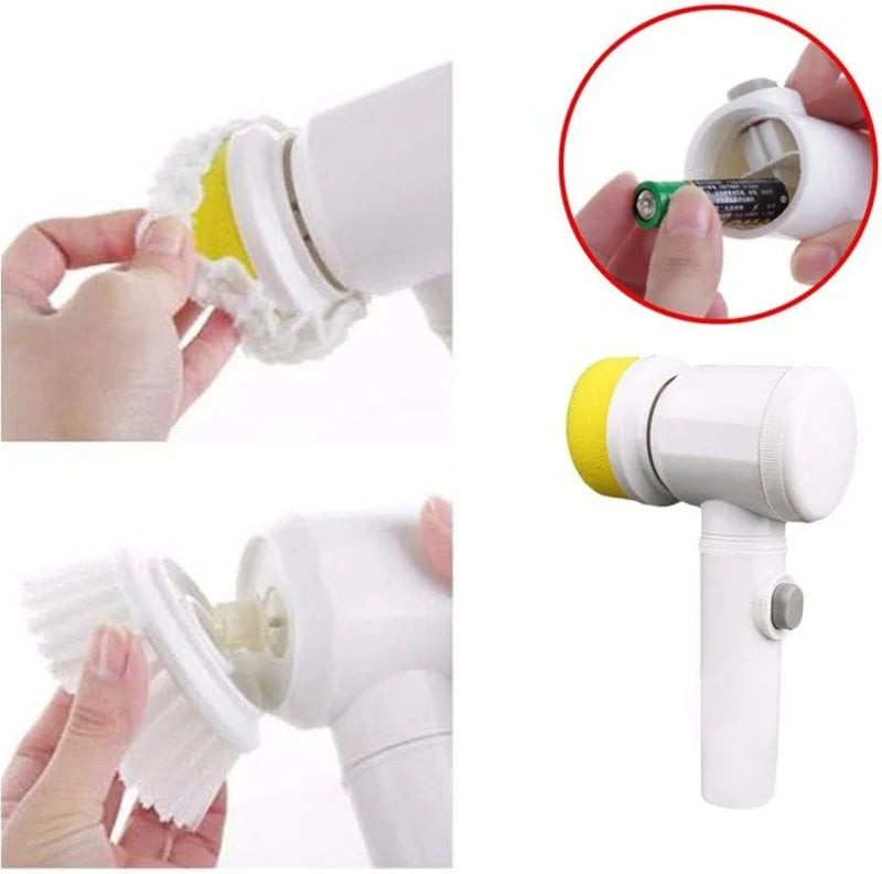 🧹 Cleaning Magic Electric Brush – 5-in-1 Cordless Multi-Surface Scrubber