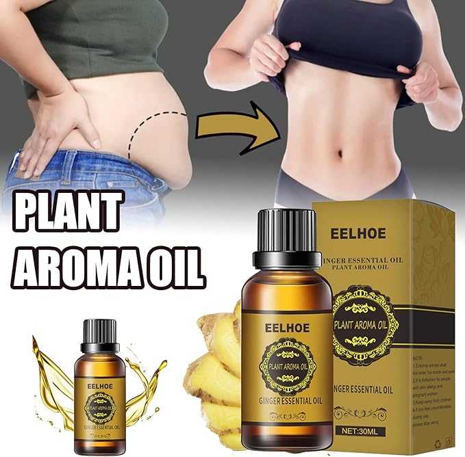 🌿 EELHOE Ginger Essential Oil – Herbal Massage, Aromatherapy & Skin Care Oil