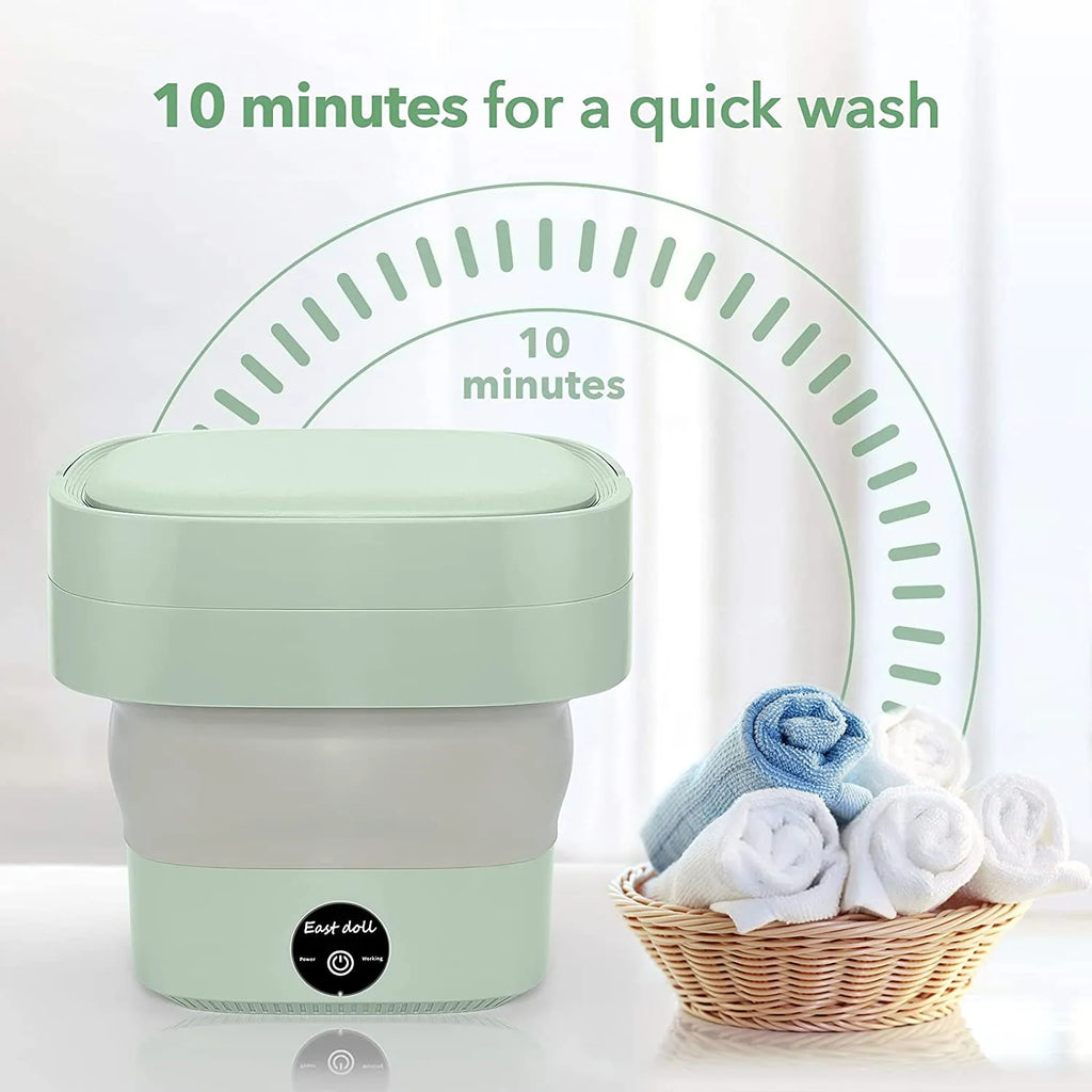 Foldable Mini Laundry Machine – Compact Portable Washing Solution**